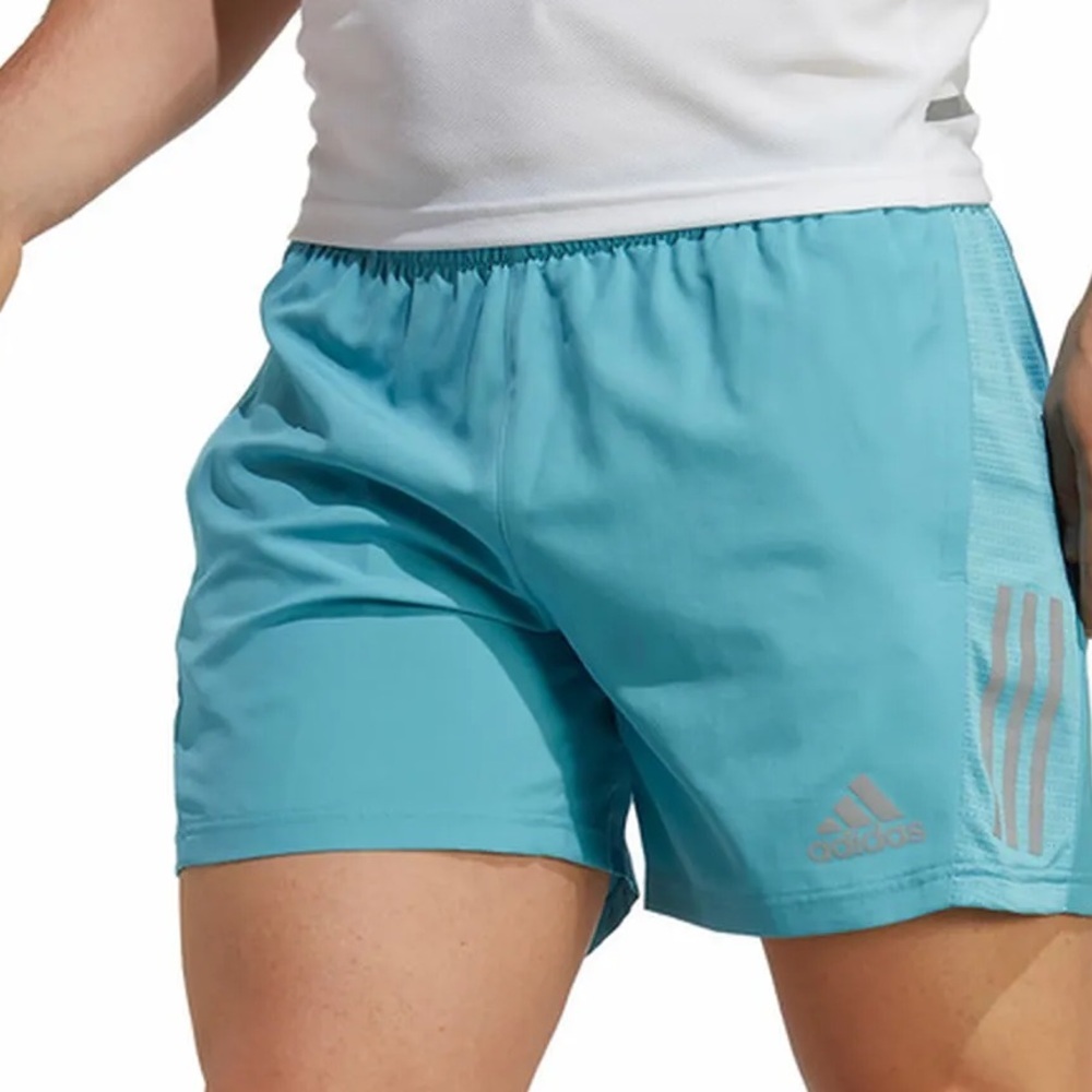 Adidas Blue 5” Athletic Shorts Lightweight and Comfortable